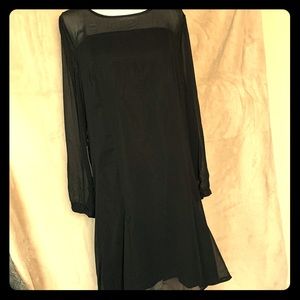 BNWT The Limited sheer long sleeve tank dress